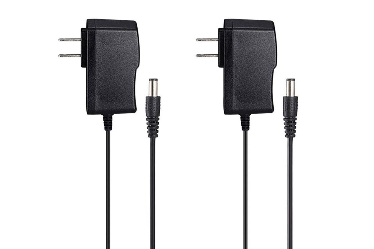 NOYITO 3V 1A Power Adapter AC110V 100-240V to DC 3.0V 1000mA 3.0W Power Supply Black Cable Length 4.5ft (Pack of 2)