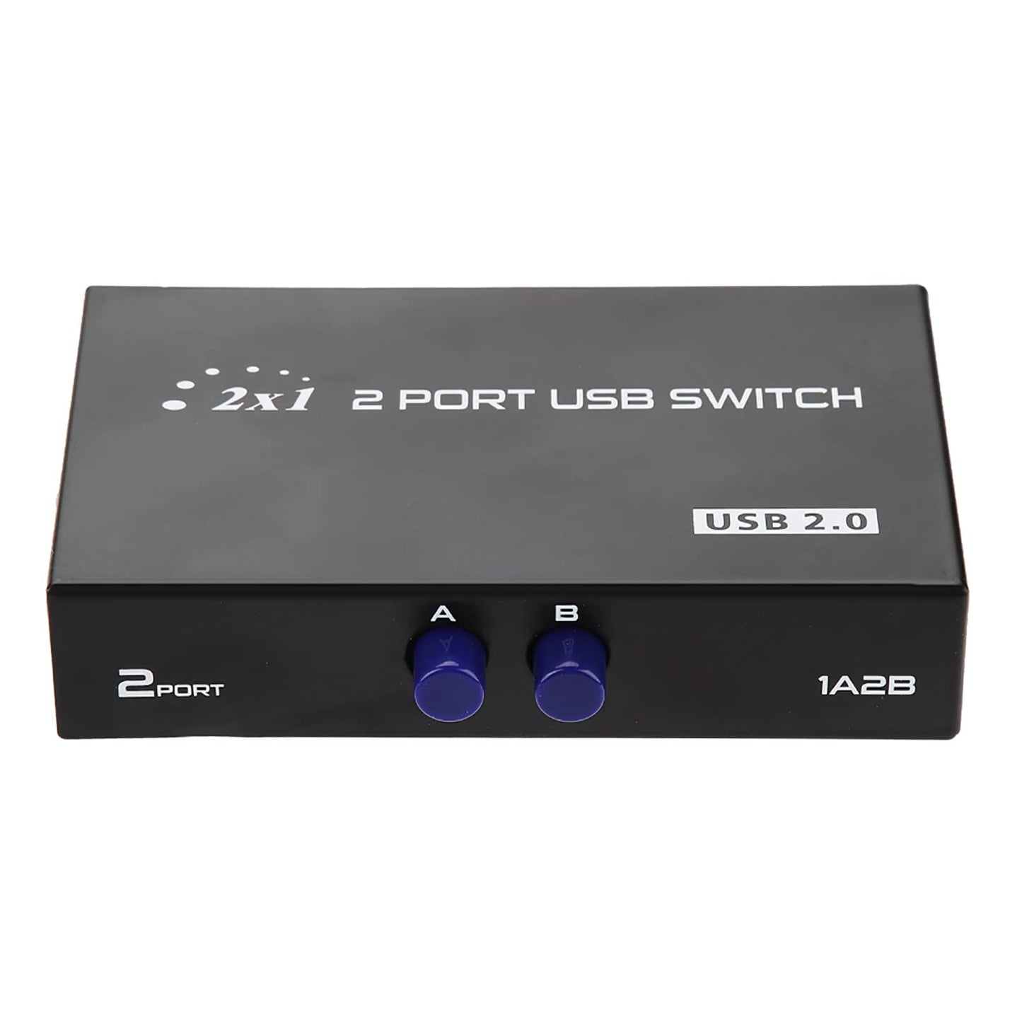 USB Sharing Switch, fosa Sharing Switch Selector 2/4 Port USB 2.0 Manual Sharing Switch Switcher Box Switcher Adapter Hub for PC, Printer, Scanner