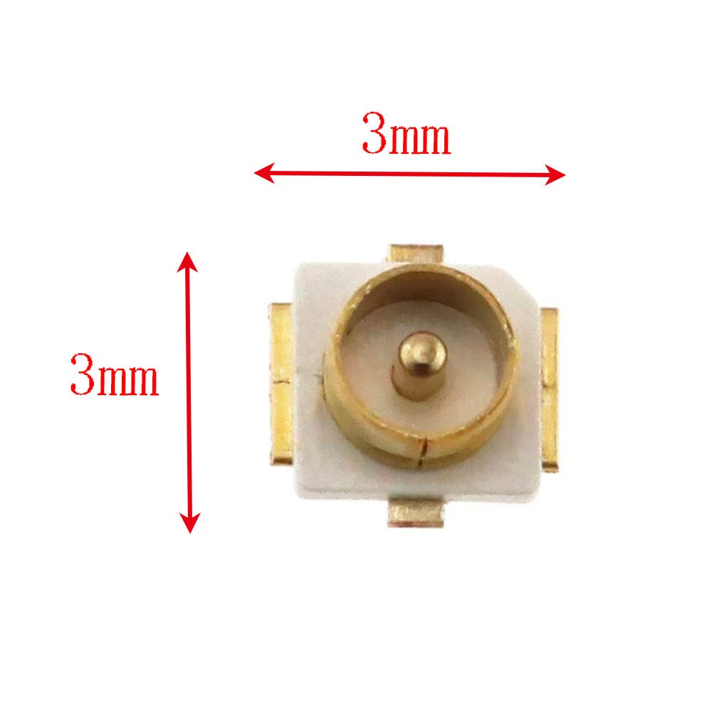 E-outstanding 4PCS IPEX/IPX U.FL SMD SMT Solder for PCB Mount Socket Jack Female RF Coaxial Connector Antenna Block