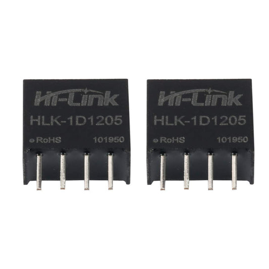 Hi-Link HLK-1D1205 12V to 5V 1W 200mA DC - DC Isolation Switching Power Supply Module Intelligent Household Switch Converter (6 PCS)