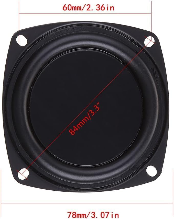 2Pcs Passive Bass Woofer Radiator, 3 Inch Low Frequency Speaker Diaphragm, Guitar Speaker Accessories