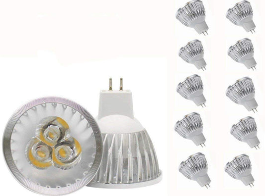 MR16 LED Bulbs MR16 3W LED Warm White Light Bulbs GU5.3 MR16 LED Bulbs 12V 3W LED Spotlight Bulbs for for Landscape Recessed Track Lighting,20W