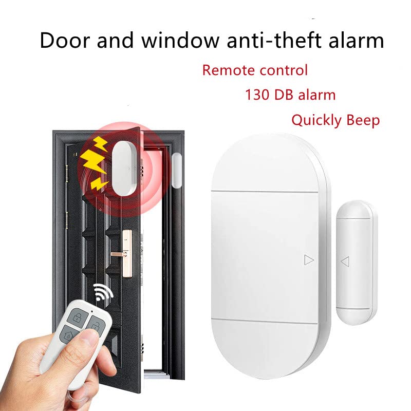 Wireless Door Alarm with Remote Alarm System for Home Security Window Sensor 130dB Anti-Theft for Home, Office, Shopping Store Security Protection