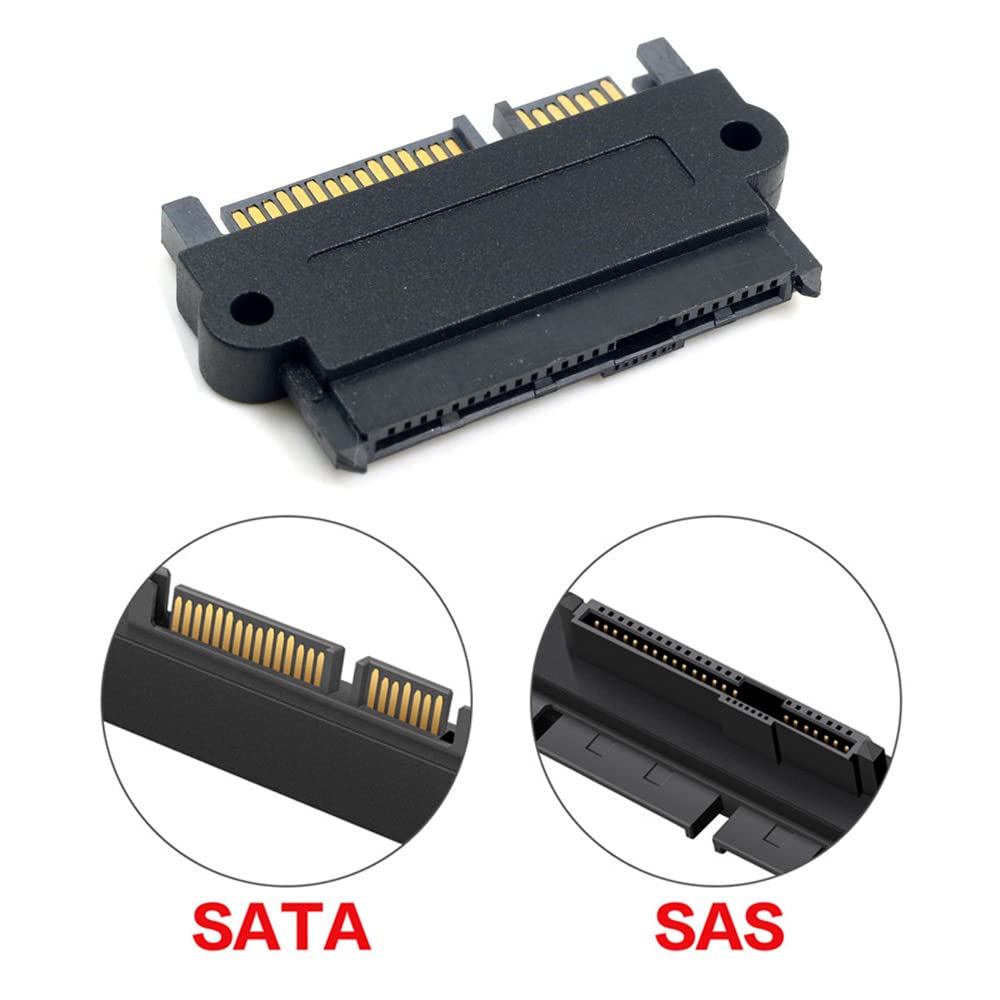 chenyang SAS to SATA Adapter SFF-8482 29Pin SAS Hard Disk Drive to Motherboard SATA 22Pin Converter Adapter