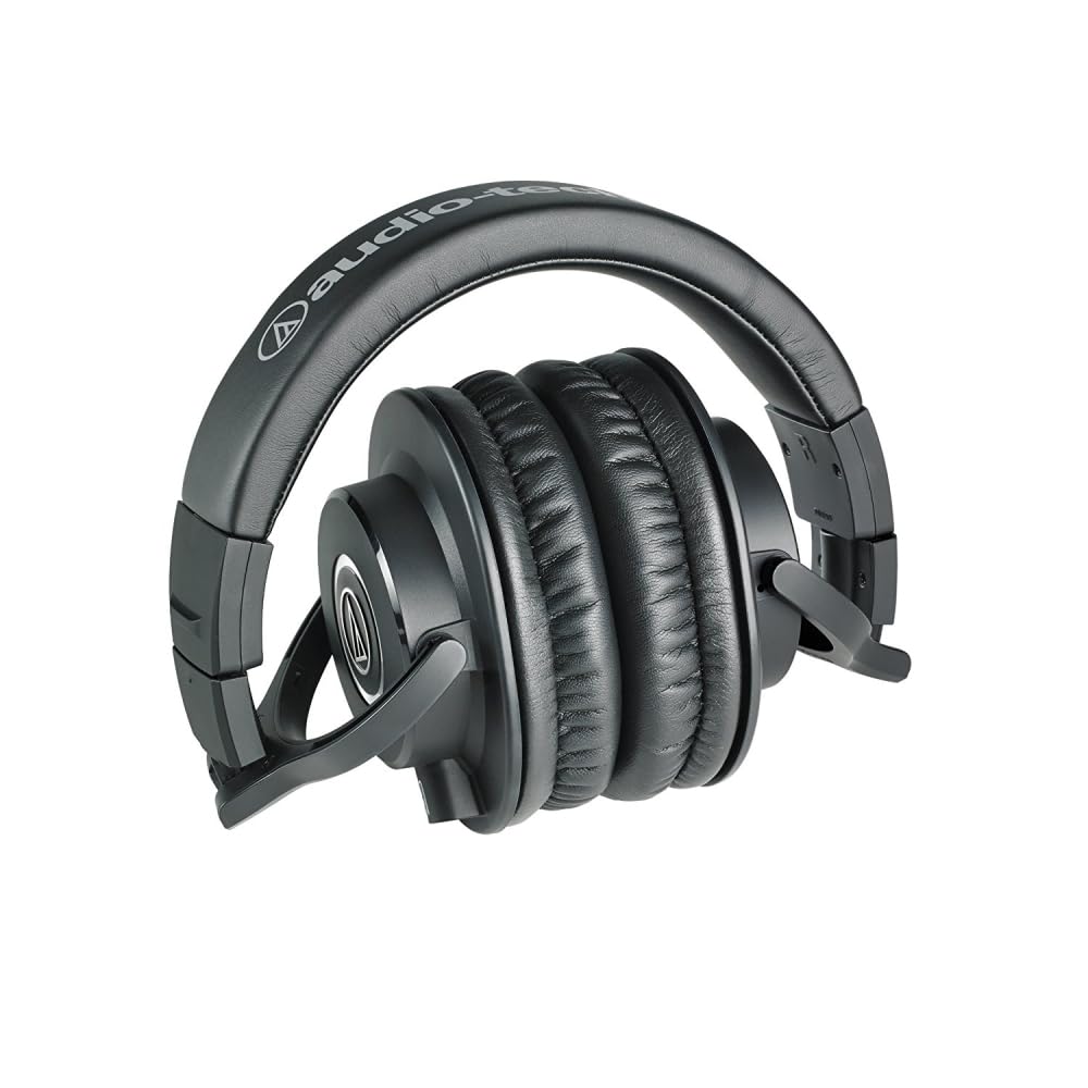 Audio-Technica ATH-M40x Professional Monitor Headphones Bundled with Over The Ear Headphones Stand + Cleaning Cloth (3 Items)