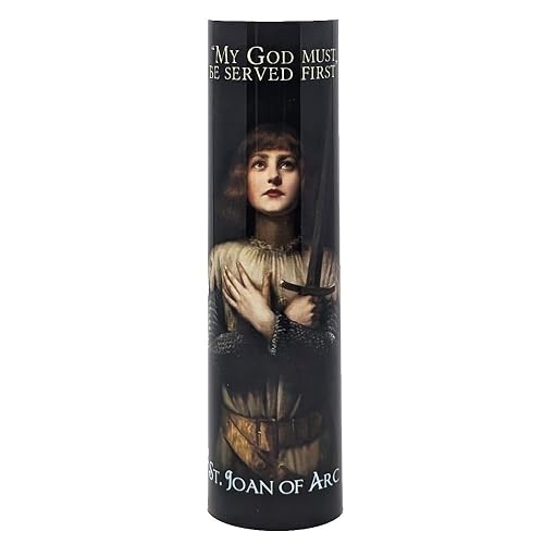 THE SAINTS COLLECTION St Joan of Arc LED Flameless Prayer Candle with Timer