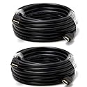 Cmple - High Speed HDMI 1.4 Cable with Ethernet 26AWG, 25 Feet, Black Color (2 Pack)