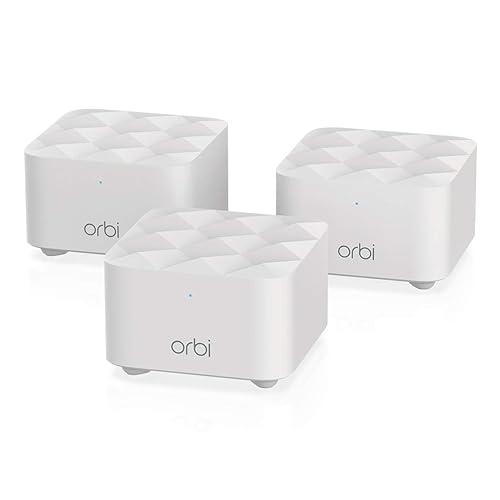NETGEAR Orbi Whole Home Mesh WiFi System (RBK13) - Router Replacement Covers up to 4,500 sq. ft. with 1 Router & 2 Satellites