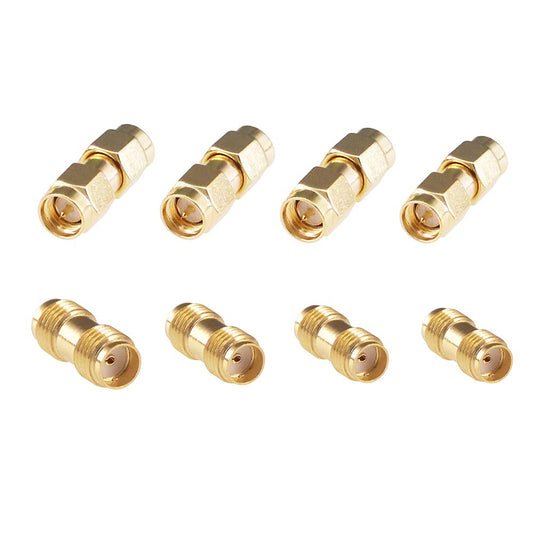 RFaha 8pcs Antenna Adapter SMA Male to Male SMA Female to Female Connector Converter for WiFi Caoxial Extension Cable(F14-8)