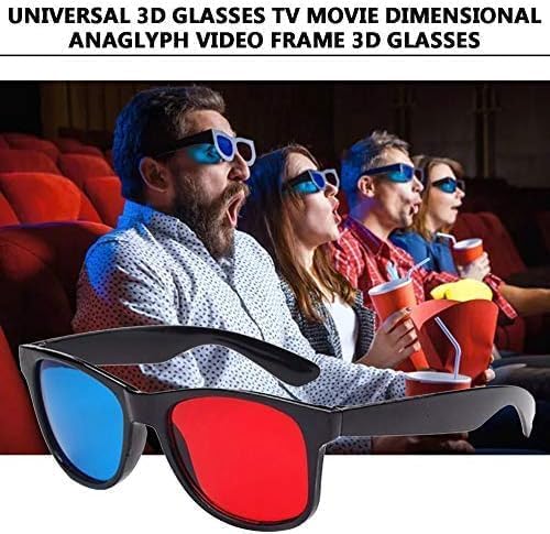 3D Red and Blue Glasses TV Movie Dimensional Anaglyph Video Frame 3D Glasses DVD Game Glass Color 3D Glasses Accessories Televisions and Video