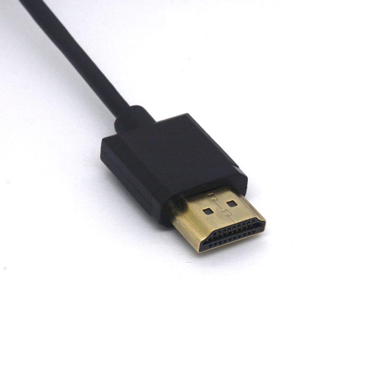 PIIHUSW Coiled Micro HDMI to HDMI Cable, HDMI Male to Micro HDMI Male Adapter Lead Support 1080P 4K 3D for Hero, Sony A6500/A7, Camera (1.8meter Long)