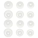 DMZHY Earbud Tips 6 Pairs Galaxy Buds 2 & Plus Compatible, Silicone, White, 3 Sizes, Includes Storage Box & Cleaning Cloth