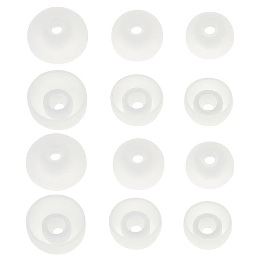 DMZHY Earbud Tips 6 Pairs Galaxy Buds 2 & Plus Compatible, Silicone, White, 3 Sizes, Includes Storage Box & Cleaning Cloth