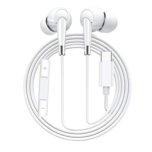 Type C Earphones Wired USB C in Ear Headphones for iPhone 17 15 16 Pro 15 16 17 Pro Max, Compatible with Most Type C Jack Devices Smartphones,Stereo…