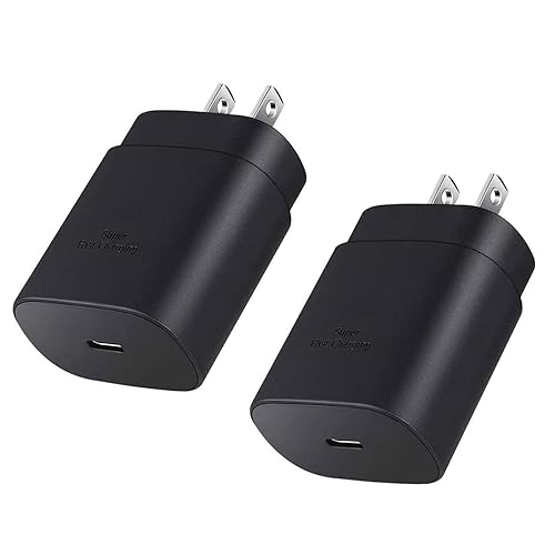 USB C Charger Block, 25W USBC Super Fast Charging Adapter for Samsung Galaxy S25 S24 Ultra S23 S22 S21 S20 Note20 / iPhone 17 16 15 14 13 Pro Max