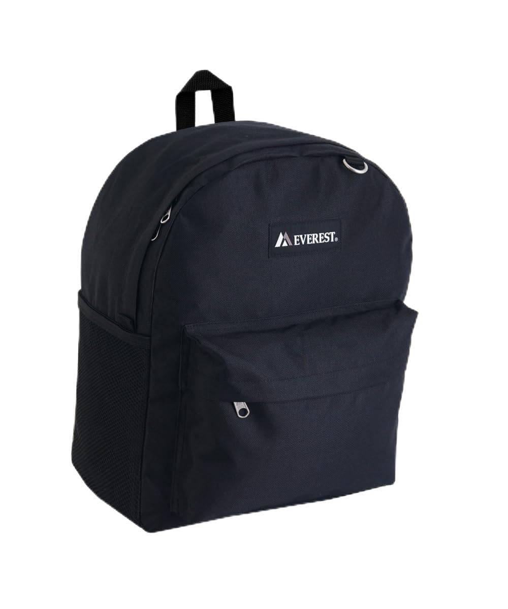 Everest Classic Laptop Backpack w/Dual Side Mesh Pocket