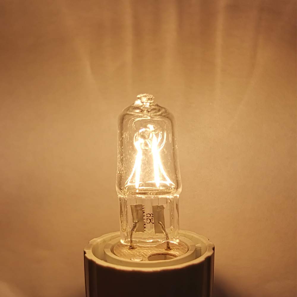 BOGAO G8 Light Bulbs 20Watt 120Volt Halogen Light Bulb G8 Base Bi-Pin Shorter 1-3/8" (1.38") Length 20W T4 JCD Warm White Under Cabinet Puck Lighting