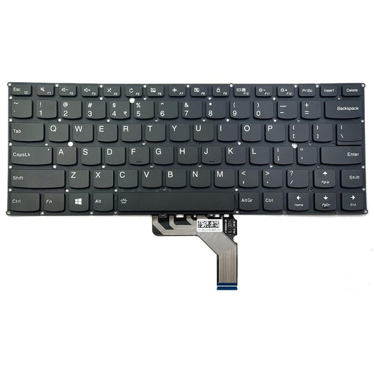 KGIGIBE Replacement Keyboard for Lenovo Yoga 910-13IKB Yoga 5 Pro Laptop US Black with Backlit No Frame