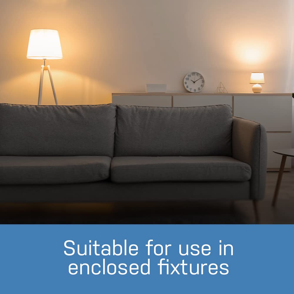 Feit Electric A19 LED Light Bulbs, 60W Eq, Cool White, 4-Pack
