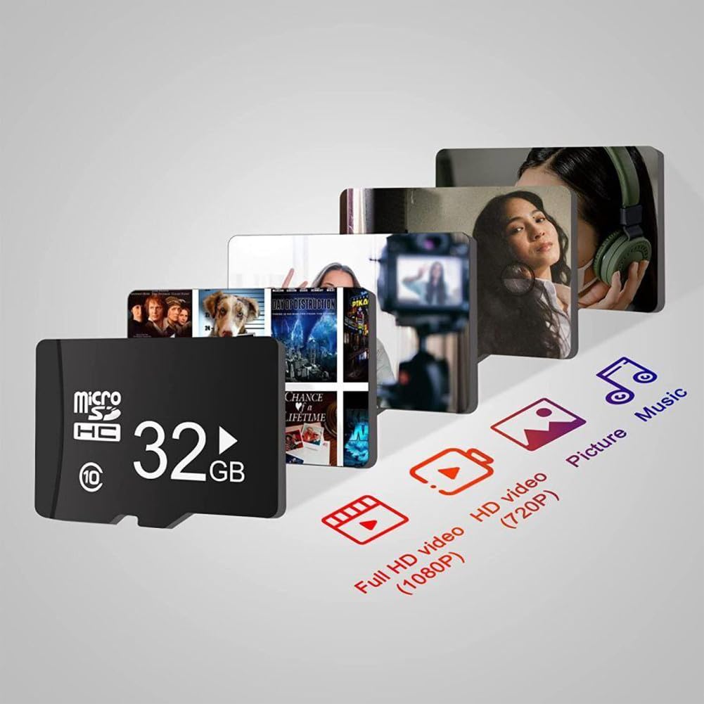 Micro SD Card 32GB with Card Reader Class 10