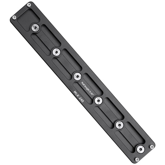 Arca Rail Mount, 9.45 inch Arca Swiss for Rifle Tripod Ballhead Quick Release Plate, Aluminum Arca Plate Compatiable RRS (9.45inch)