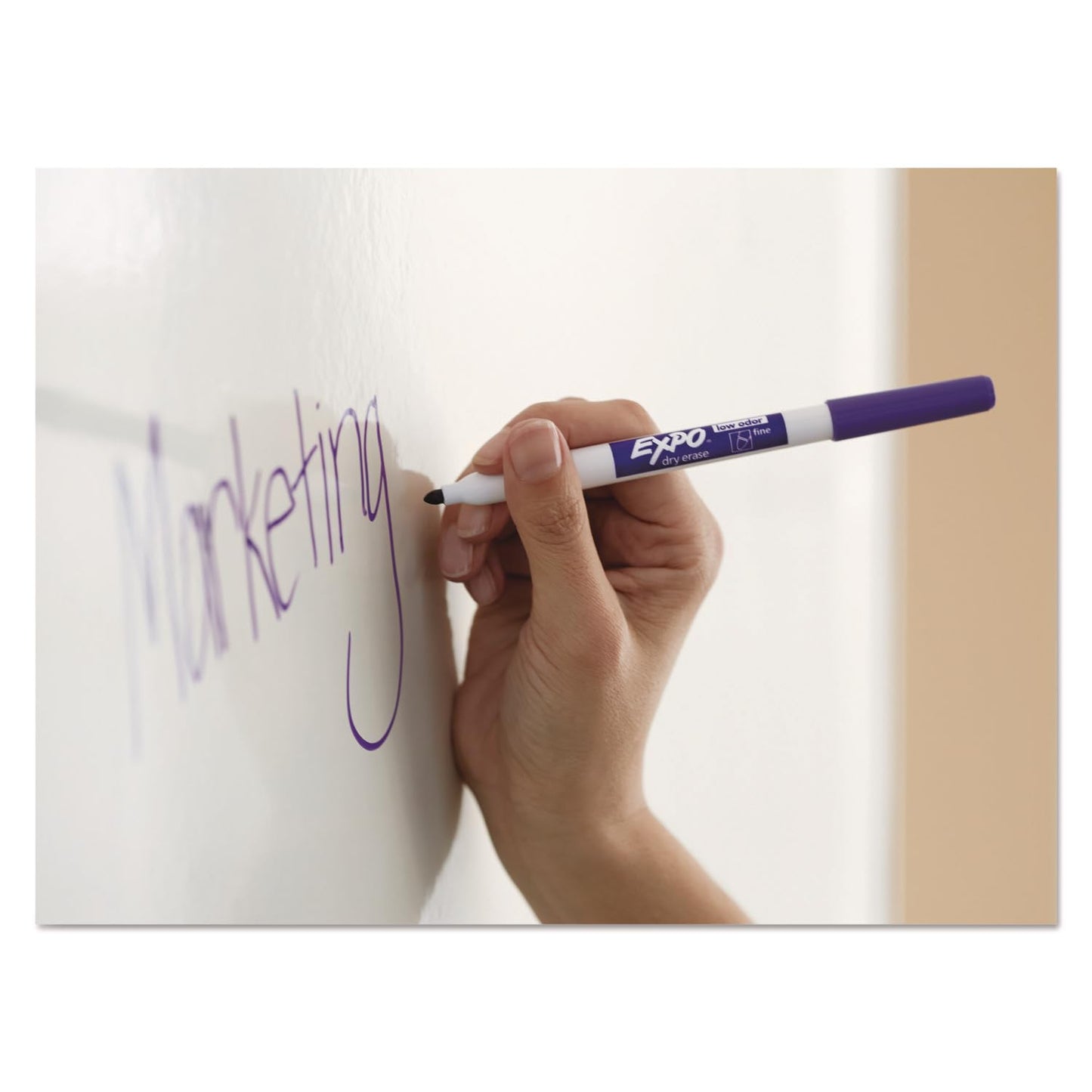 EXPO Dry Erase Markers, Low Odor Ink, Black, Fine Tip, 12 Count - Whiteboard, Calendar, Organization, Essential Supplies for Office, School