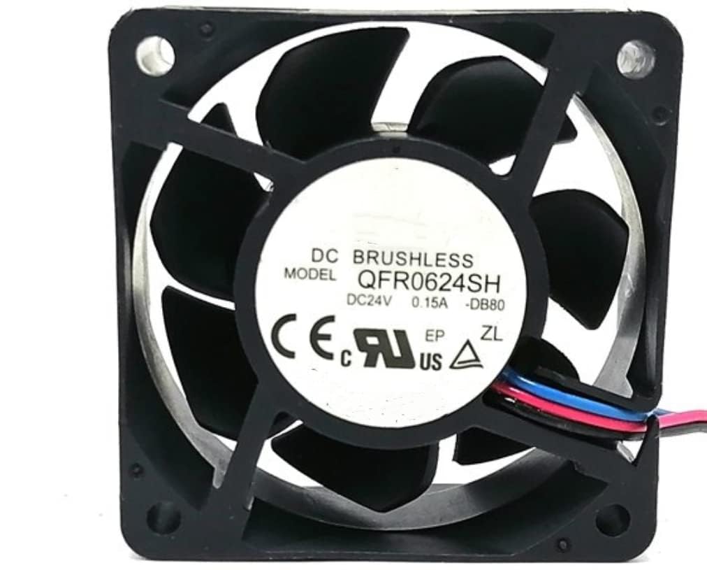QFR0624SH 60X60X25MM 24V 0.15A 6W 25.6CFM 3-Wire Cooling Fan