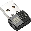 Bluetooth Adapter Pc, USB Bluetooth 5.4 Dongle Adapter for PC, Long Distance 328FT/100M Stick Driver Compatible with Computer Windows 11/10/8.1
