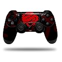 WraptorSkinz Decal Vinyl Skin Compatible with Sony PlayStation 4 Controller Oriental Dragon Red on Black (Controller NOT Included)