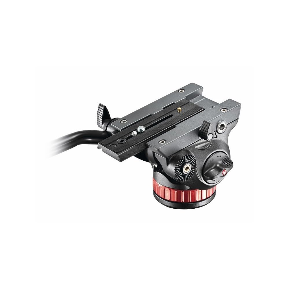 Manfrotto Video Head with Flat Base, Video Head for Compact Video Cameras and DSLR Cameras, for Filming, Videography, Content Creation, Vlogging, Live