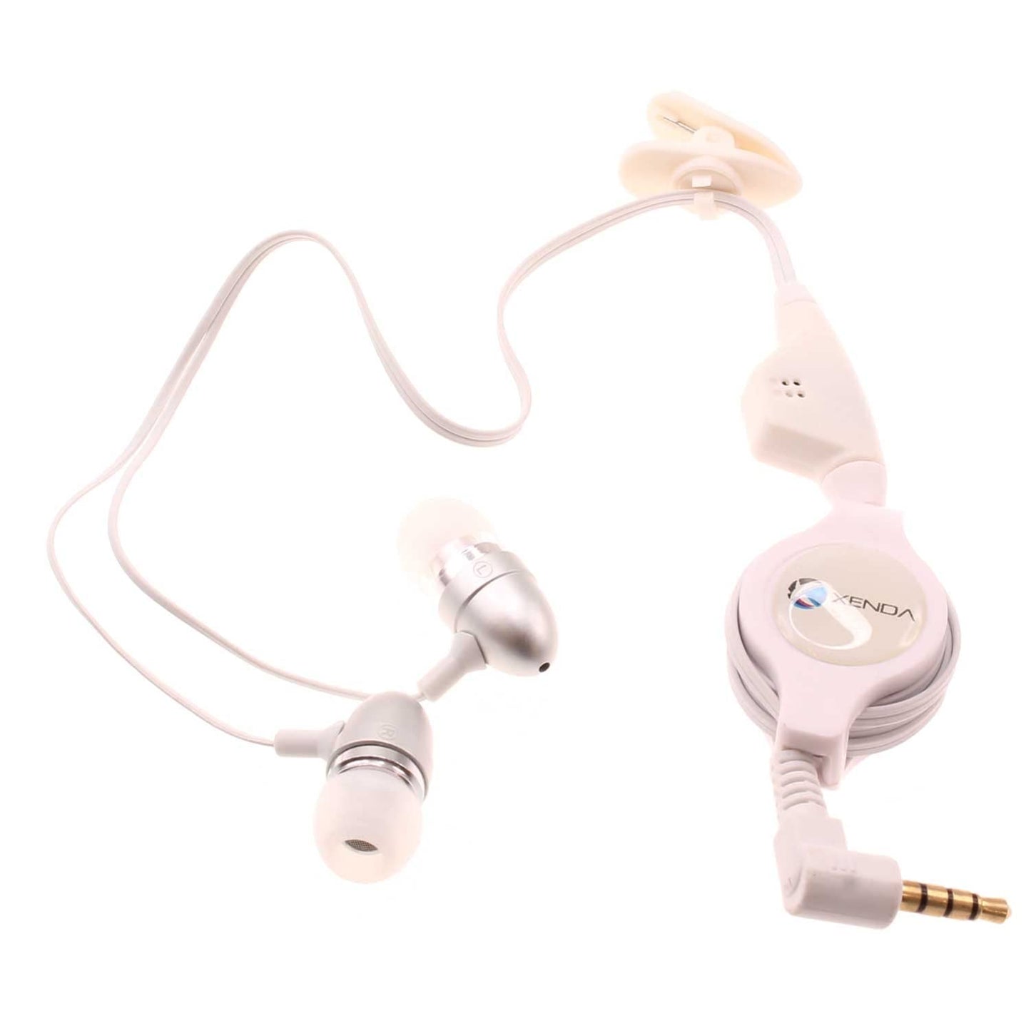 Wired Retractable Earphones Compatible with Samsung Galaxy A23,A14,A13,A03s - Headphones Handsfree Mic Headset 3.5mm
