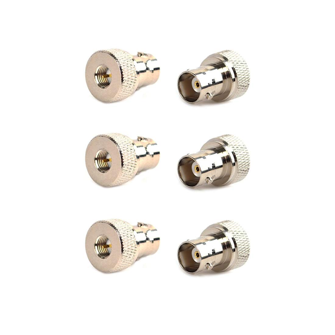 bnafes 6-Pack SMA Male to BNC Female RF Coaxial Connector Adapter