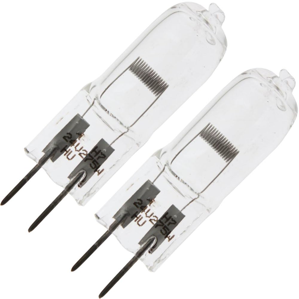 Replacement for GE FNT (MPC GE #18241), 24 Volt, 3400K, Miniature T4 Overhead Projection Light Bulb (2 Pack)