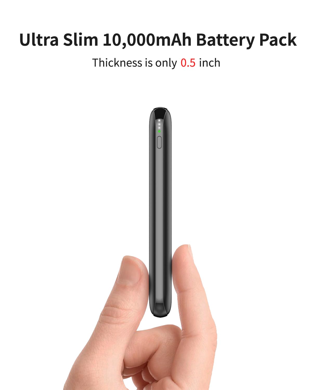 OKZU 5V 2A Power Bank for Heated Vest, Jacket, Stadium Seats, Chair, 10000mAh Fast Charging Battery Pack for USB Heated Clothing, Heated Blanket