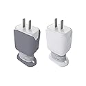 2PK 2 in 1 Silicone Charger Sleeve Protector and Cord Wrap for iPhone Power Adaptor Case, Snap Back Charger Winder Compatible with 18W and 20W Charger