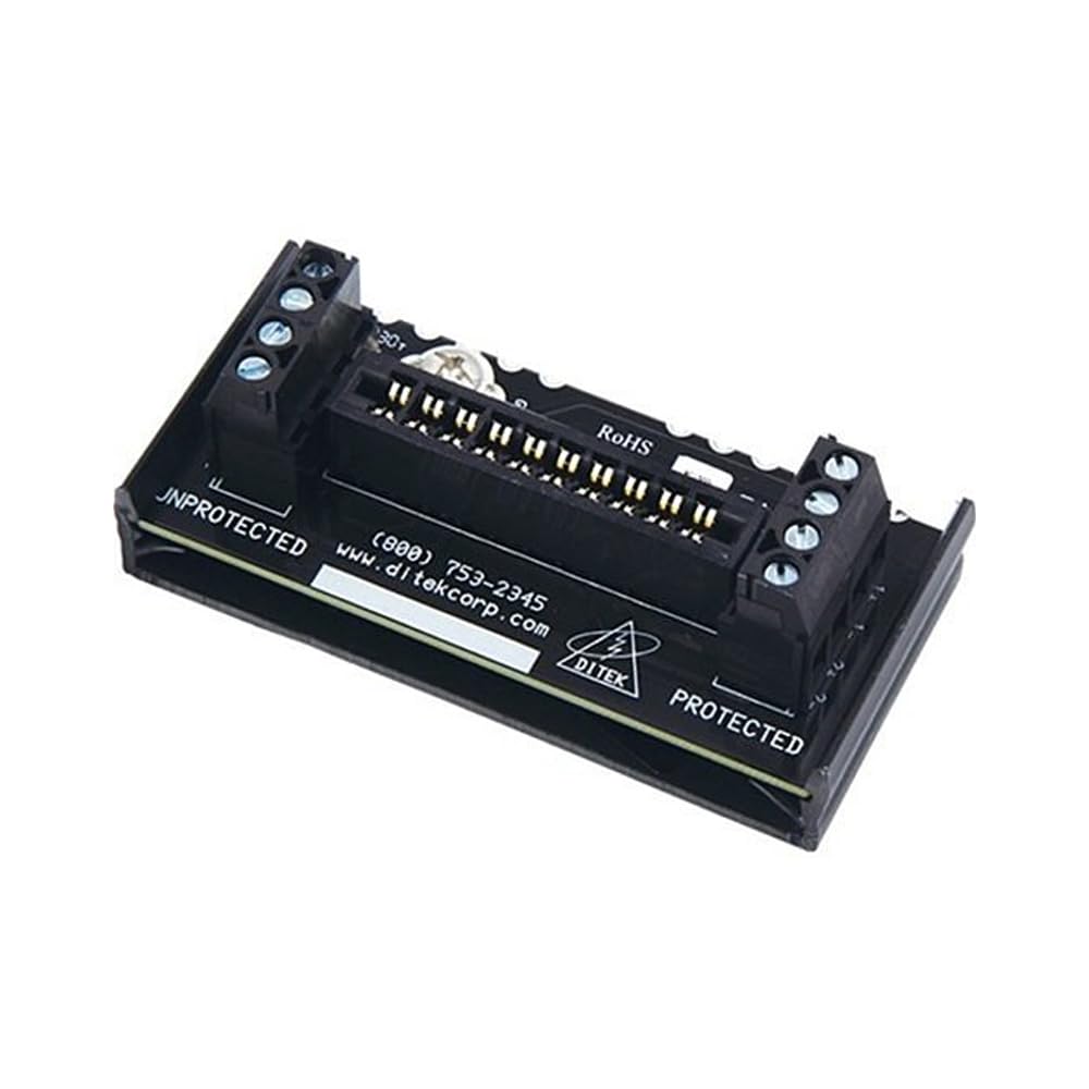 DITEK DTK-MB10 for 2MHLP Series, Single Module, SNAPTRACK-Type Base, Straight-in/Straight-Out Terminal Connections