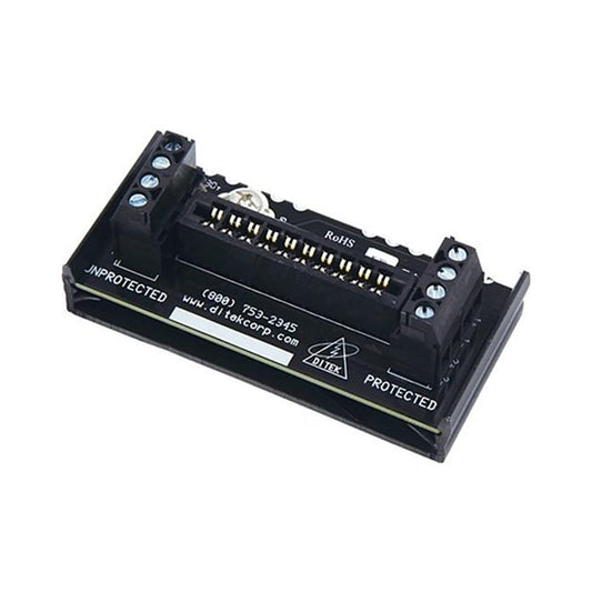 DITEK DTK-MB10 for 2MHLP Series, Single Module, SNAPTRACK-Type Base, Straight-in/Straight-Out Terminal Connections