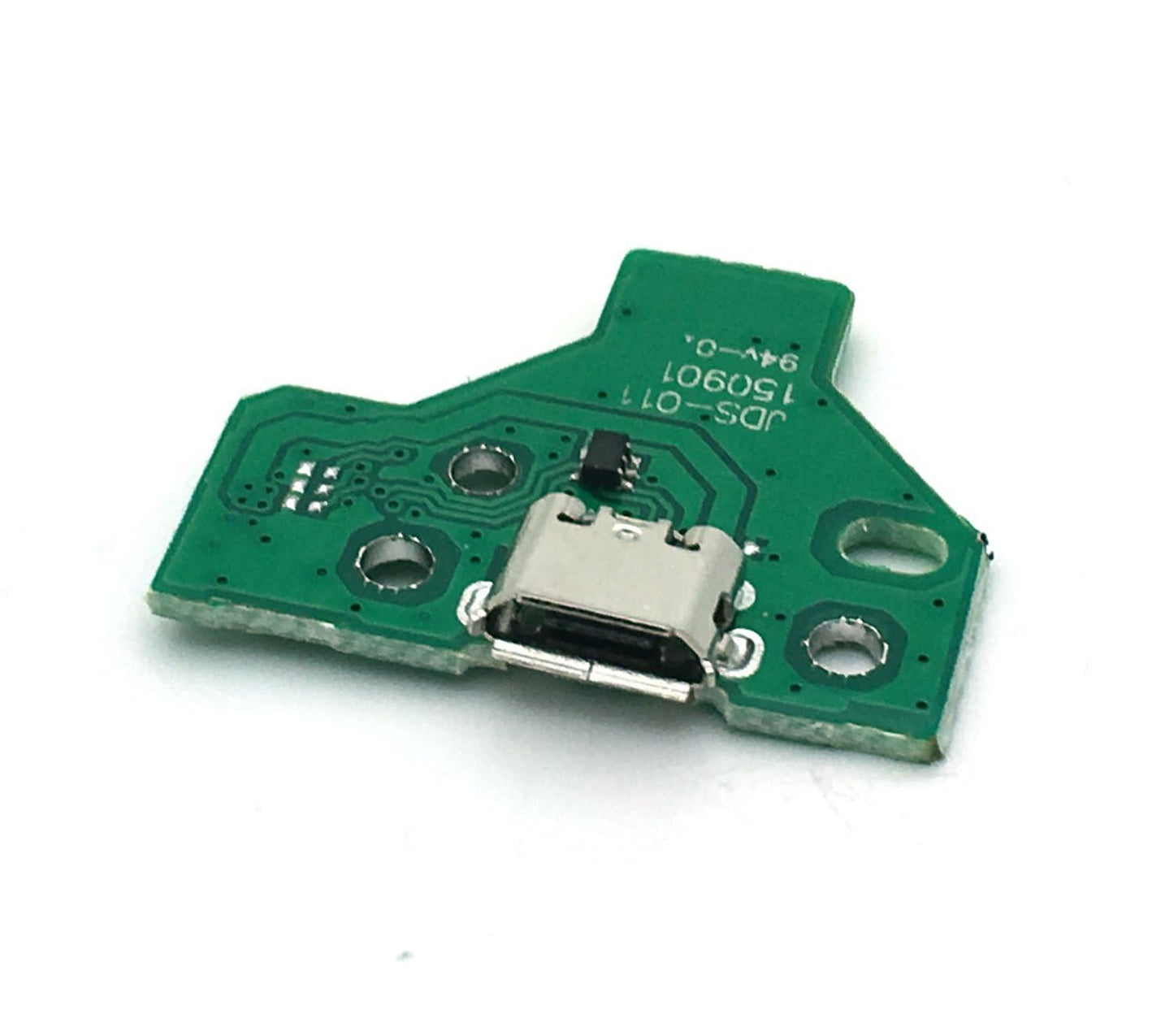 Rinbers® Pack of 2 JDS-011 Replacement Charging Port Micro USB Adaptor Charger Socket Circuit Board with 12 Pin Flex Cable for Sony PS4 2nd Gen