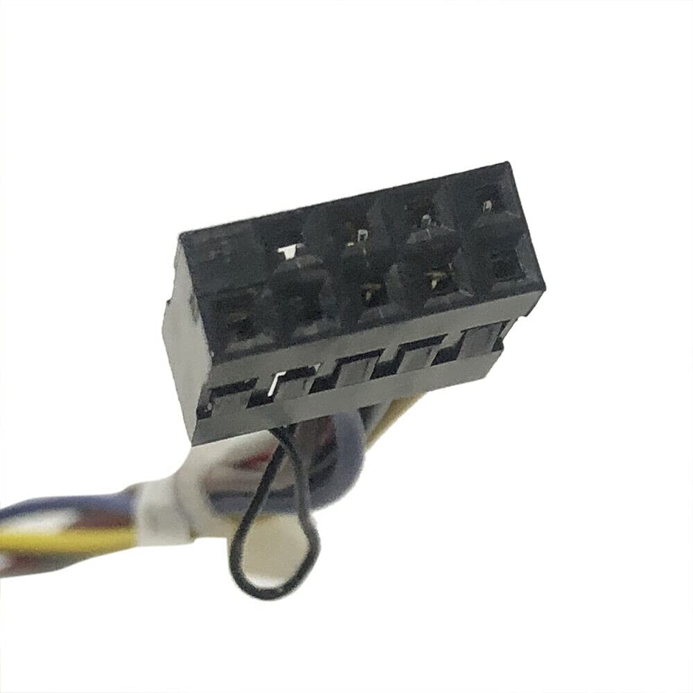 HSSDTECH LED Power Button Light Cable Replacement for DELL Inspiron 560 570 MT JHP5X 0JHP5X CN-0JHP5X 9PIN