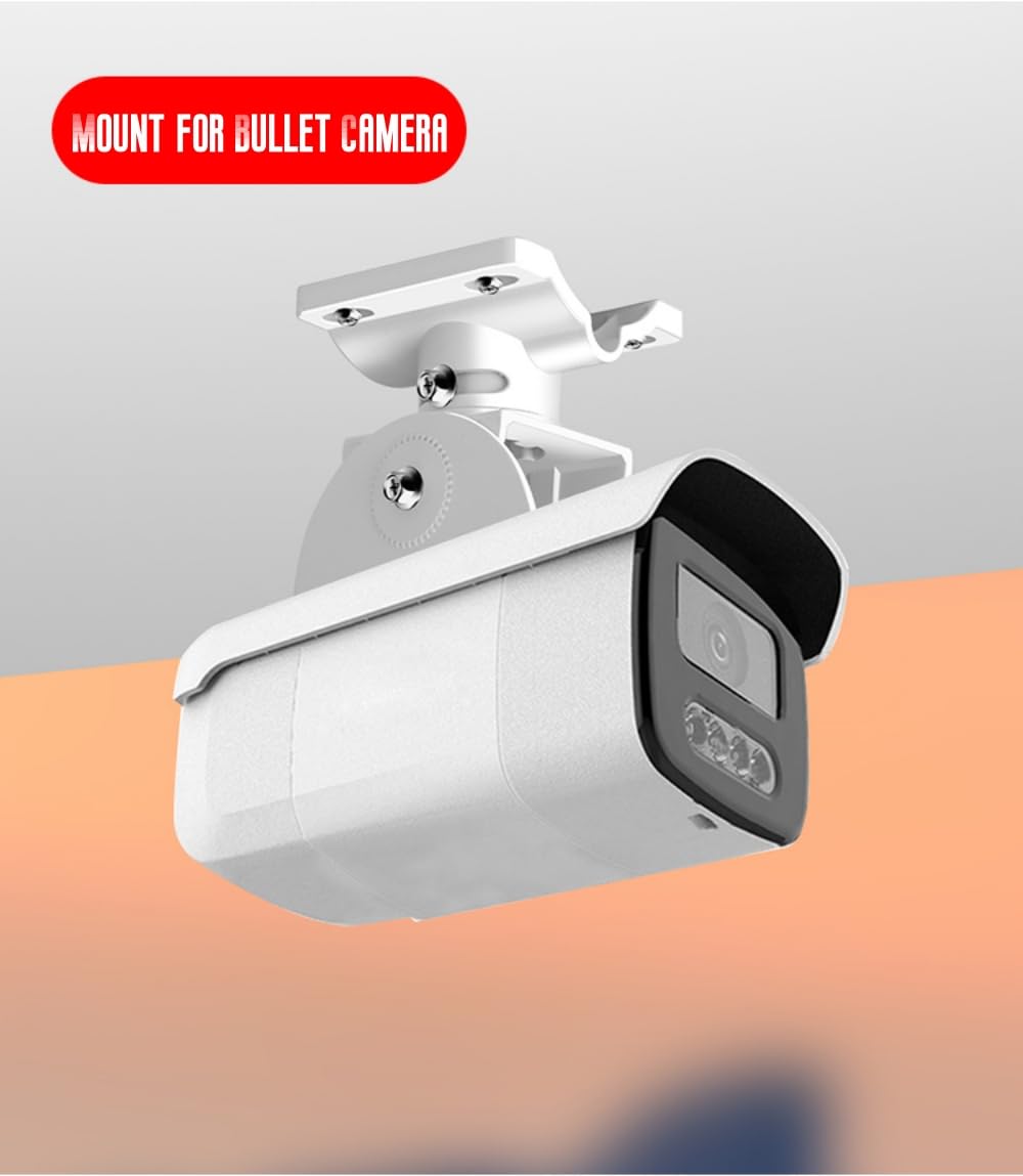 Coolotic Security Camera Corner Pole Mounting Bracket, Universal Wall Corner Mount Bracket Holder Stand for CCTV Camera PTZ Dome Vertical Pole