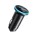 Anker 323 USB-C Car Charger Adapter, 52.5W Cigarette Lighter Charger with 30W PowerIQ 3.0 Fast Charging for iPhone 17/16/15/14/13/12 Series, Galaxy