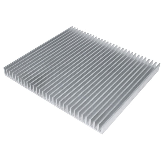 Large Aluminum Heatsink 8.66 x 7.87 x 0.7 inch / 220 x 200 x 18mm Radiator Cooler for LED Chip Electronic LCD Power Amplifier Heat Dissipation