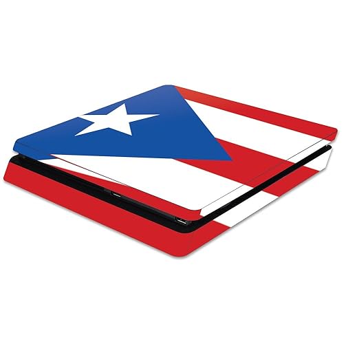 MightySkins Skin Compatible with Sony PS4 Slim Console - Puerto Rican Flag | Protective, Durable, and Unique Vinyl Decal wrap Cover | Easy to Apply