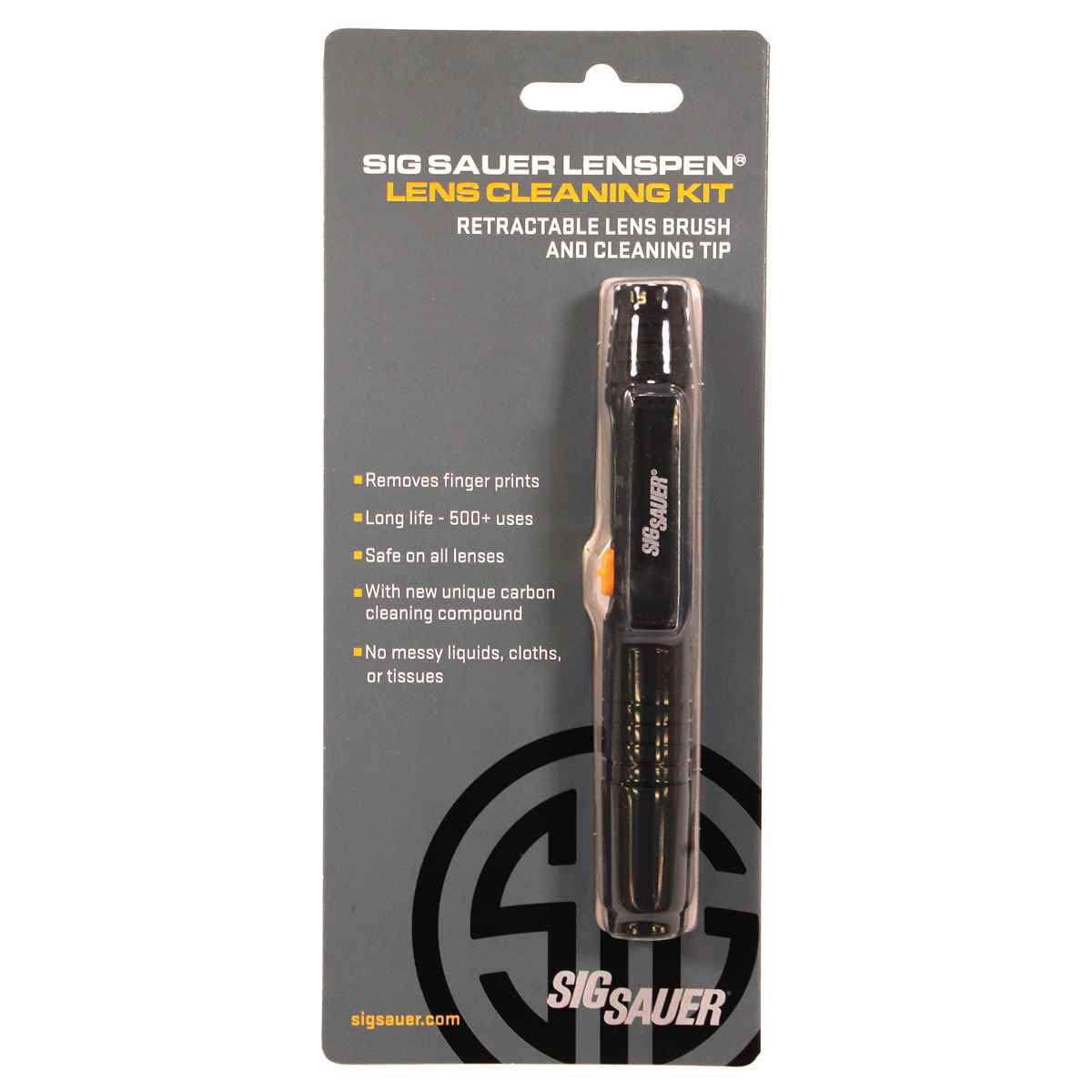 Sig Sauer Lens Cleaning Kit w/Retractable Lens Brush and Cleaning Tip for Electro-Optics