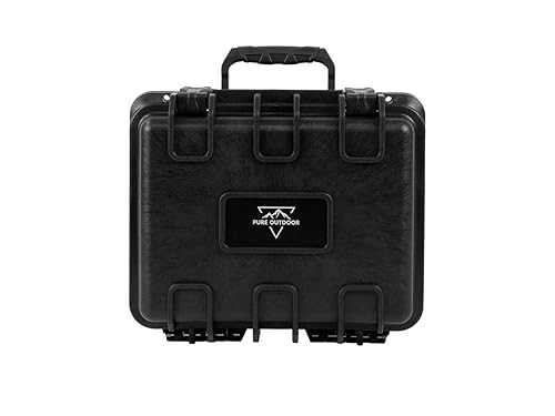 Monoprice Weatherproof/Shockproof Hard Case - Black Ip67 Level Dust and Water Protection Up to 1 Meter Depth with Customizable Foam, 10" x 9" x 7"