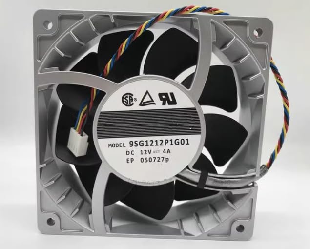 9SG1212P1G01 DC12V 4A 120x120x38mm 4-Wire Aluminium Frame Cooling Fan