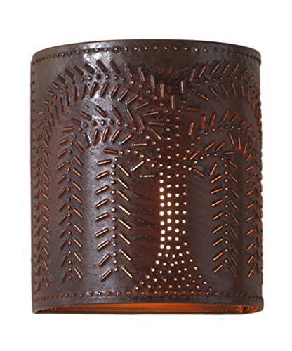 Irvin's Tinware Willow Sconce Light in Rustic Tin
