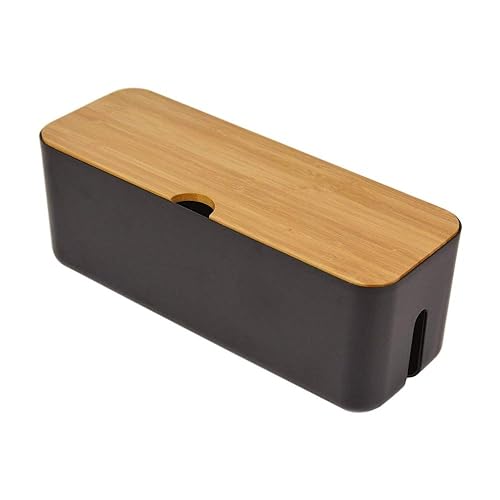 Sourcemall Cable Management Box| Power Stripe Organizer|Cord Organizer Box| Hide and Conceal Power Strips and Electrical Cords from TVs, Computers
