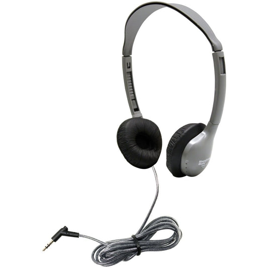 HamiltonBuhl MS2L SchoolMate Personal Stereo Headphones - On?Ear Design, 3.5mm Slim?Barrel Plug, Chew?Resistant Dura?Cord, Replaceable Leatherette