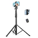 Victiv Phone Tripod, 70" Tripod for iPhone with Remote and Phone Holder, Sturdy & Stable, Adjustable Camera Stand & Selfie Stick Mode, Perfect